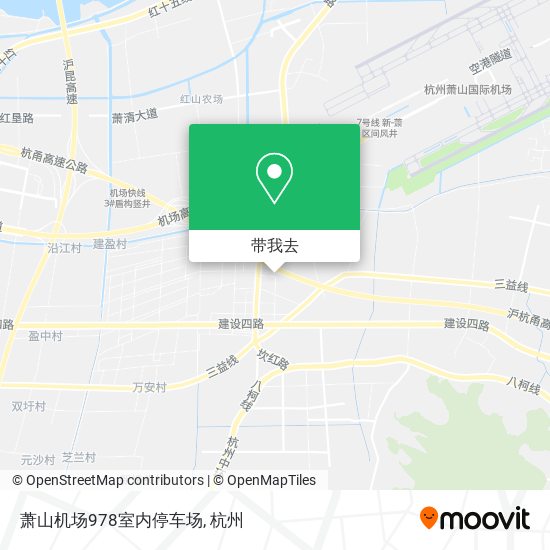 萧山机场978室内停车场地图