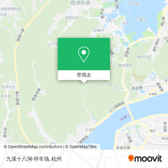 九溪十八涧-停车场地图