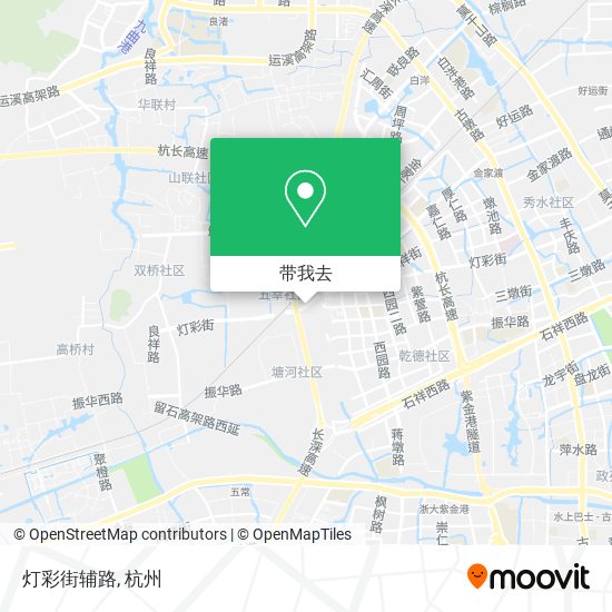 灯彩街辅路地图