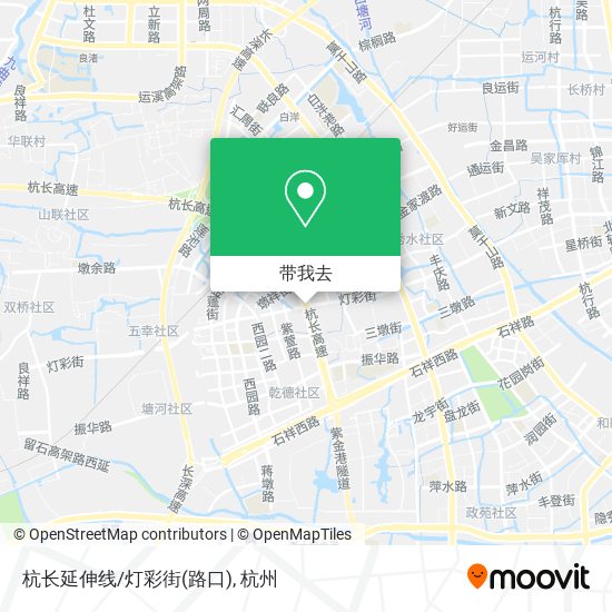 杭长延伸线/灯彩街(路口)地图