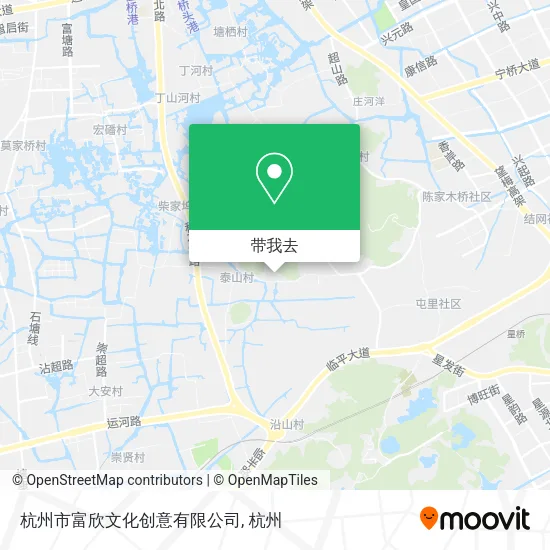 杭州市富欣文化创意有限公司地图