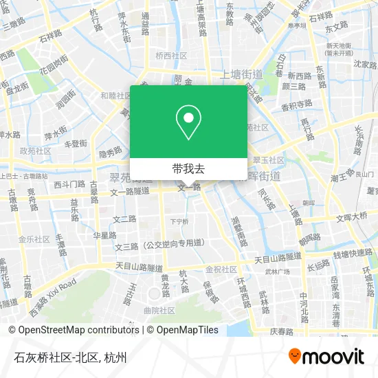 石灰桥社区-北区地图