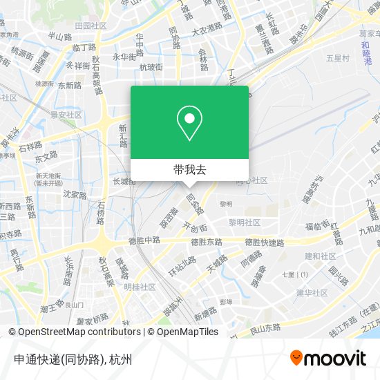 申通快递(同协路)地图
