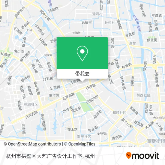 杭州市拱墅区大艺广告设计工作室地图