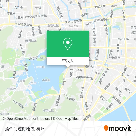 涌金门过街地道地图