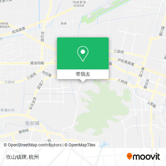 坎山镇牌地图