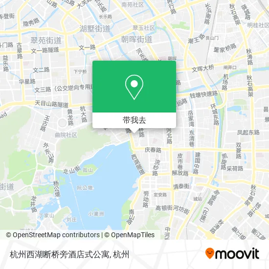 杭州西湖断桥旁酒店式公寓地图