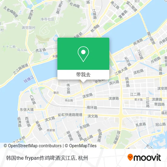 韩国the frypan炸鸡啤酒滨江店地图