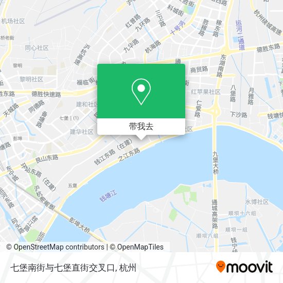 七堡南街与七堡直街交叉口地图