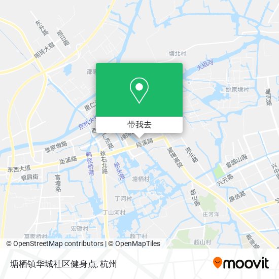 塘栖镇华城社区健身点地图
