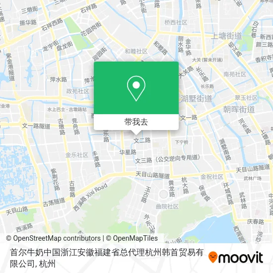 首尔牛奶中国浙江安徽福建省总代理杭州韩首贸易有限公司地图