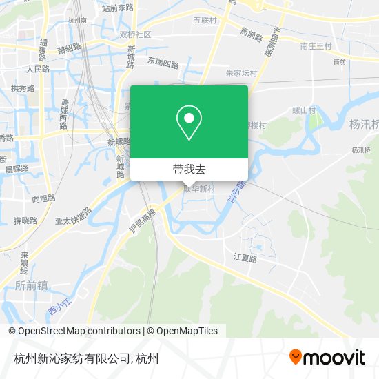 杭州新沁家纺有限公司地图