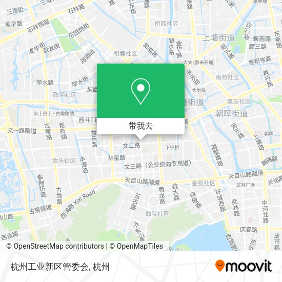 杭州工业新区管委会地图