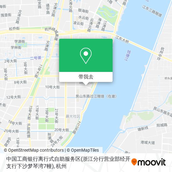 中国工商银行离行式自助服务区(浙江分行营业部经开支行下沙梦琴湾7幢)地图