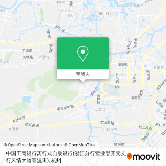 中国工商银行离行式自助银行(浙江分行营业部开元支行风情大道春漫里)地图