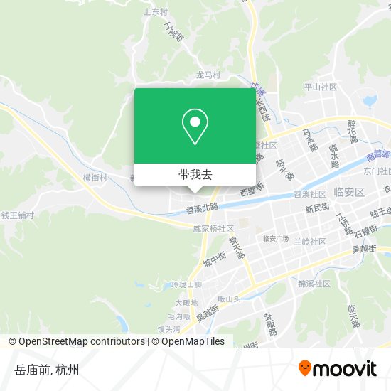 岳庙前地图