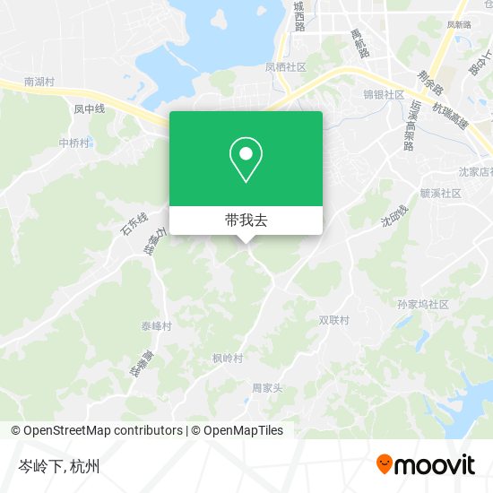 岑岭下地图