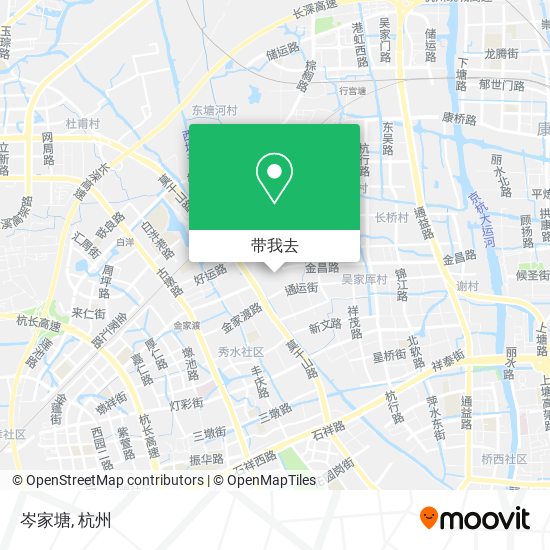 岑家塘地图