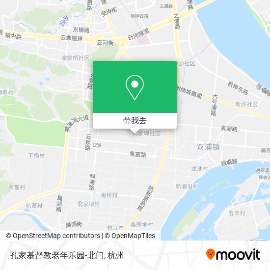 孔家基督教老年乐园-北门地图