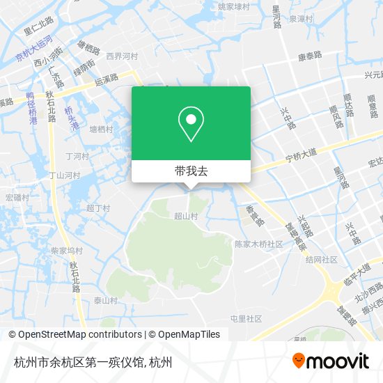 杭州市余杭区第一殡仪馆地图
