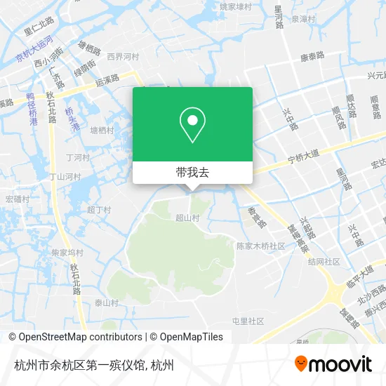 杭州市余杭区第一殡仪馆地图