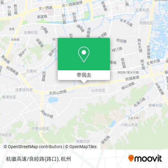 杭徽高速/良睦路(路口)地图