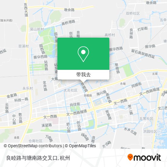 良睦路与塘南路交叉口地图