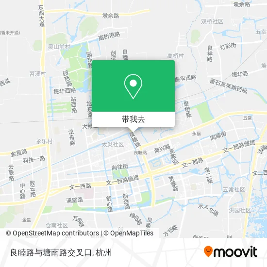 良睦路与塘南路交叉口地图
