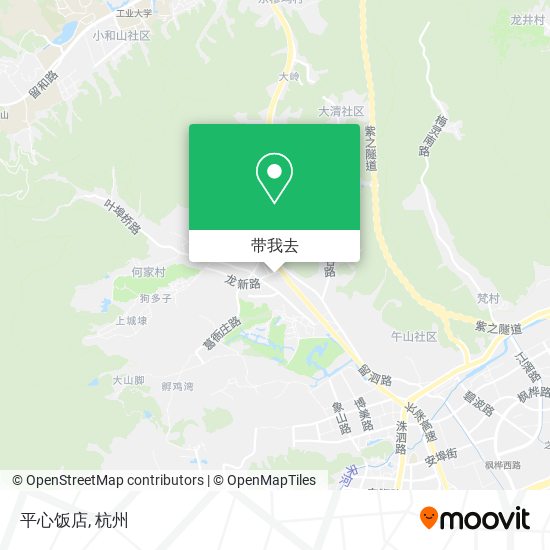 平心饭店地图