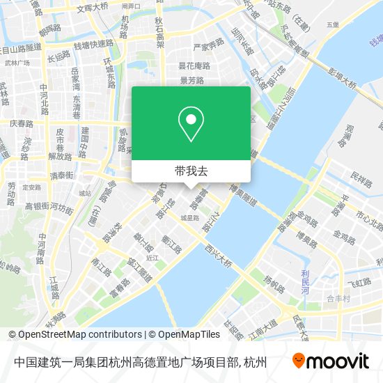 中国建筑一局集团杭州高德置地广场项目部地图
