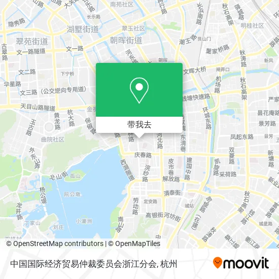 中国国际经济贸易仲裁委员会浙江分会地图