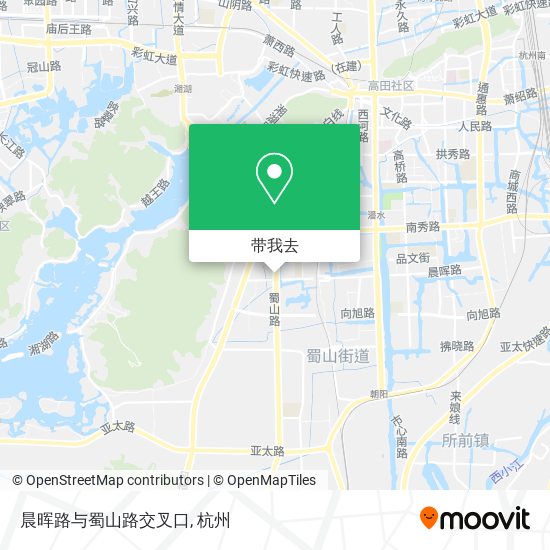 晨晖路与蜀山路交叉口地图