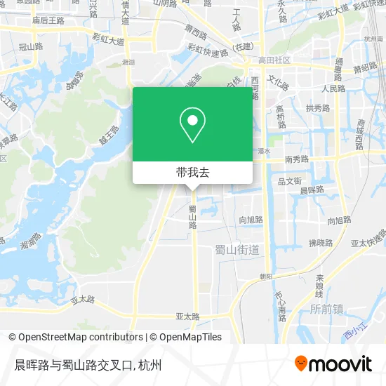 晨晖路与蜀山路交叉口地图