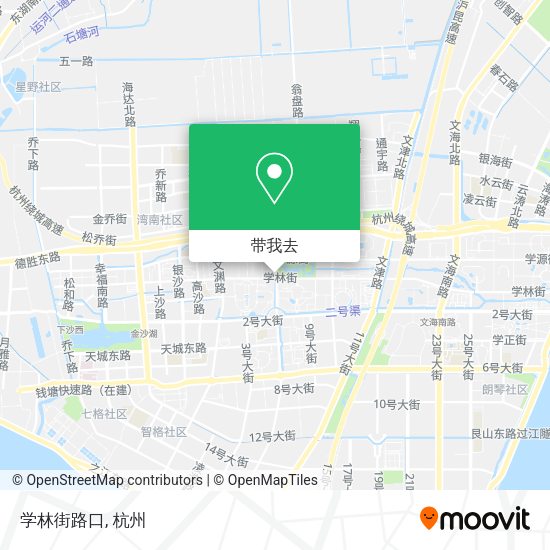 学林街路口地图