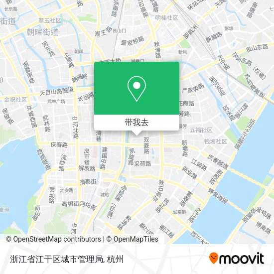 浙江省江干区城市管理局地图