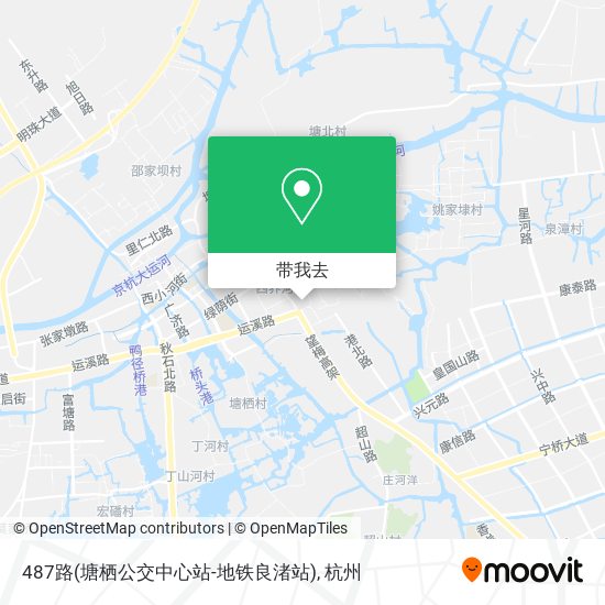 487路(塘栖公交中心站-地铁良渚站)地图