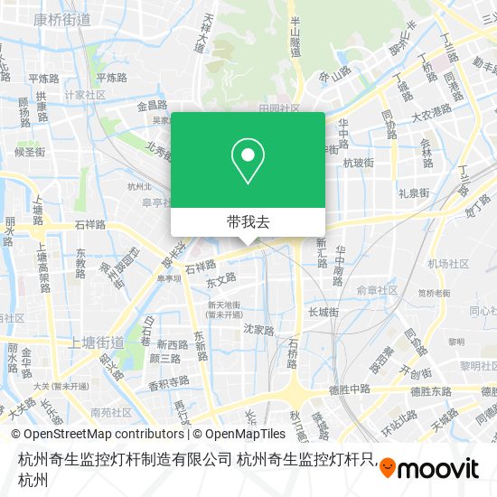 杭州奇生监控灯杆制造有限公司  杭州奇生监控灯杆只地图