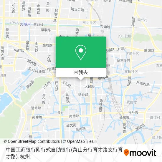 中国工商银行附行式自助银行(萧山分行育才路支行育才路)地图