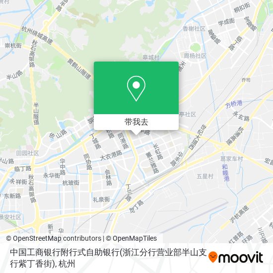 中国工商银行附行式自助银行(浙江分行营业部半山支行紫丁香街)地图