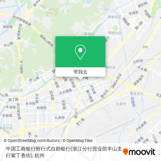 中国工商银行附行式自助银行(浙江分行营业部半山支行紫丁香街)地图