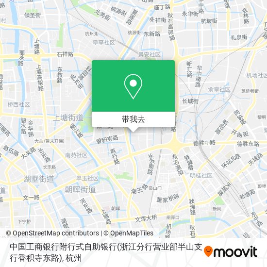 中国工商银行附行式自助银行(浙江分行营业部半山支行香积寺东路)地图