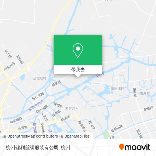 杭州锦利丝绸服装有公司地图