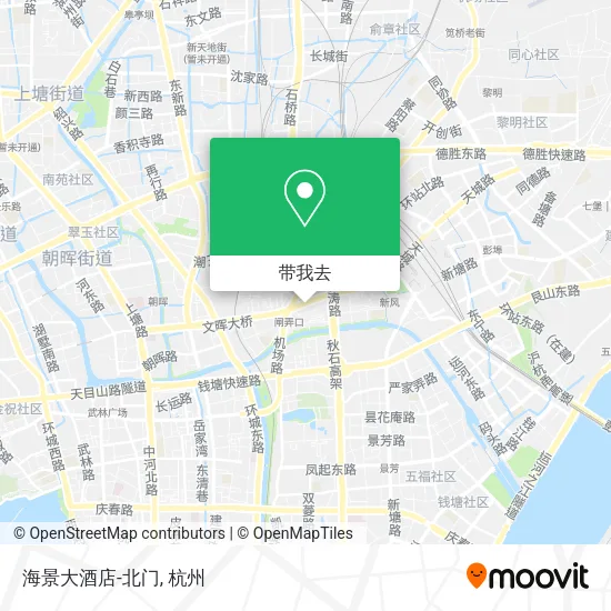 海景大酒店-北门地图