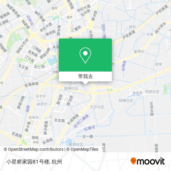 小星桥家园81号楼地图