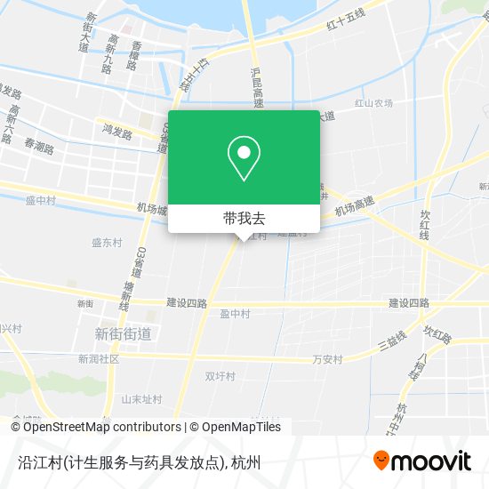 沿江村(计生服务与药具发放点)地图