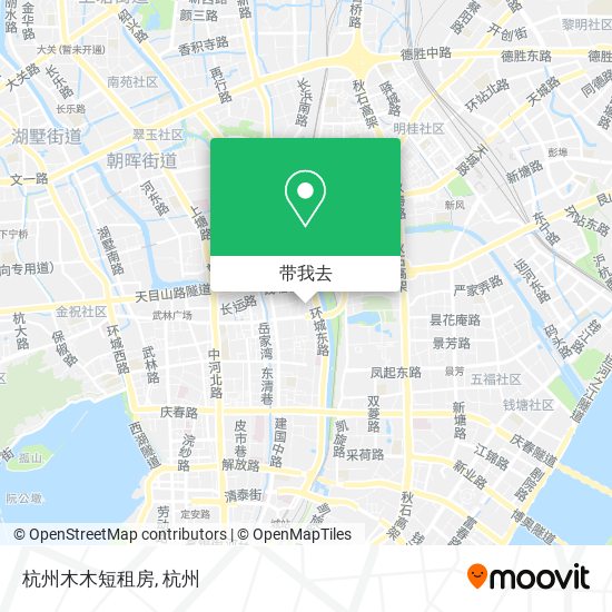 杭州木木短租房地图