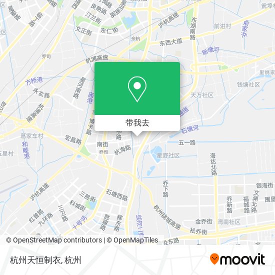 杭州天恒制衣地图