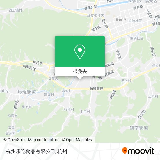 杭州乐吃食品有限公司地图