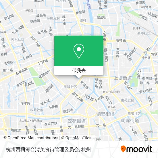 杭州西塘河台湾美食街管理委员会地图