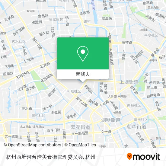 杭州西塘河台湾美食街管理委员会地图